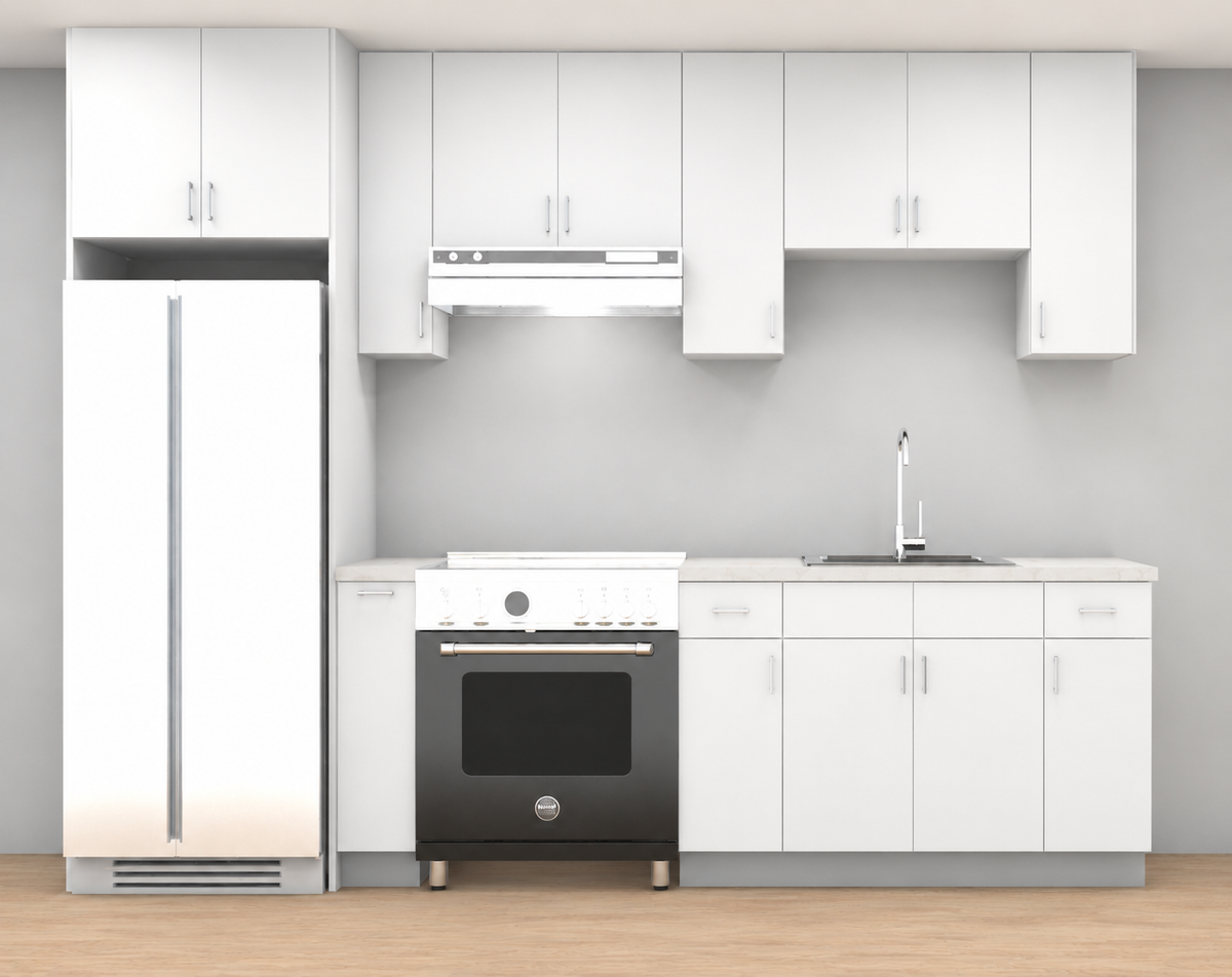 High Gloss White Flat Style