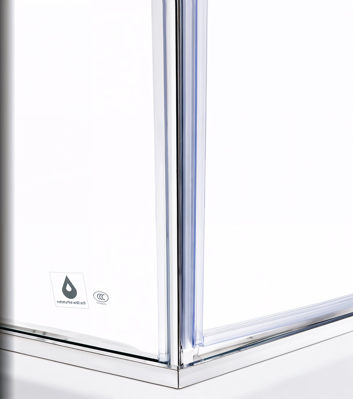 Elara (UAA-331) Framed Neo-Angle Diamond Corner Shower Enclosure, 8mm Tempered Glass, Left or Right Opening Option, 38" X 38" X 71"