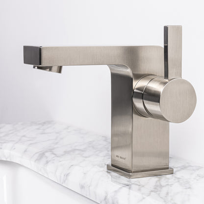 IKOU LIVING Andro Bathroom Faucet - Polished Nickel or Chrome Finish
