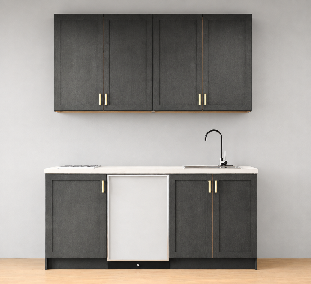 Aline 6 ft Kitchen Cabinet Set – Shaker Style Cabinetry