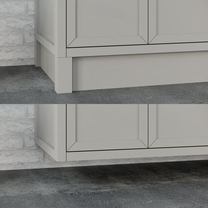 Blakely II Single Sink Bathroom Vanity with Stealth Organizer, Solid Wood Bathroom Cabinet with Engineered Stone Countertop & Backspalsh, Soft Closing Door & Drawer, Pre-Assembled