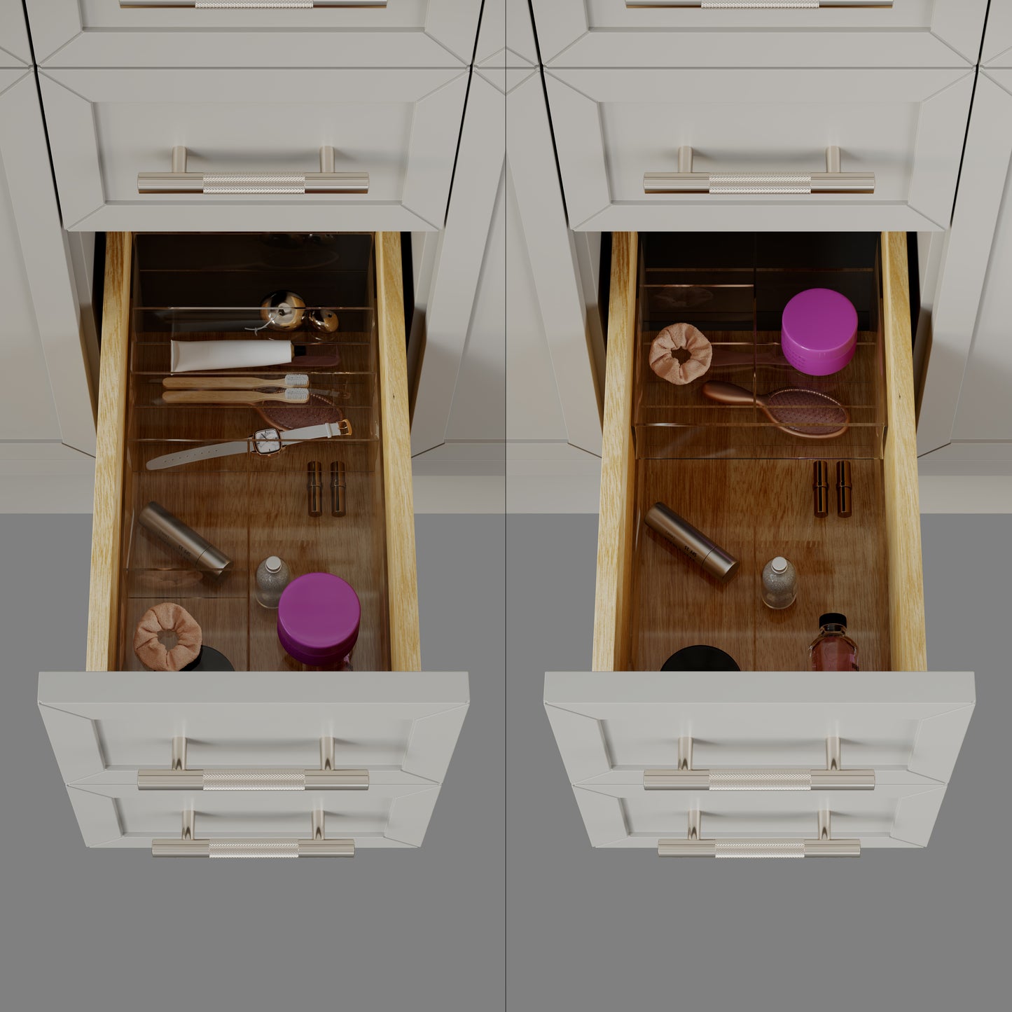 Blakely II Single Sink Bathroom Vanity with Stealth Organizer, Solid Wood Bathroom Cabinet with Engineered Stone Countertop & Backspalsh, Soft Closing Door & Drawer, Pre-Assembled