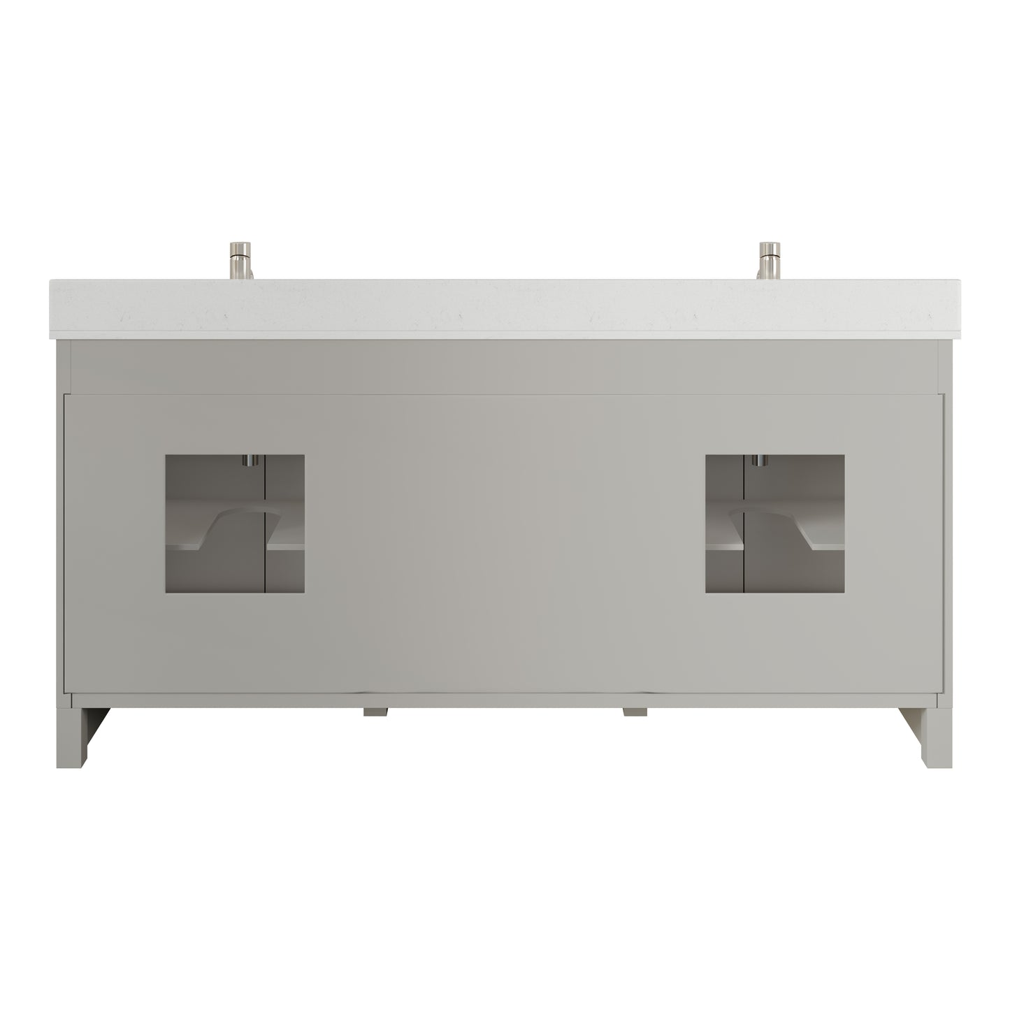 Blakely II Single Sink Bathroom Vanity with Stealth Organizer, Solid Wood Bathroom Cabinet with Engineered Stone Countertop & Backspalsh, Soft Closing Door & Drawer, Pre-Assembled