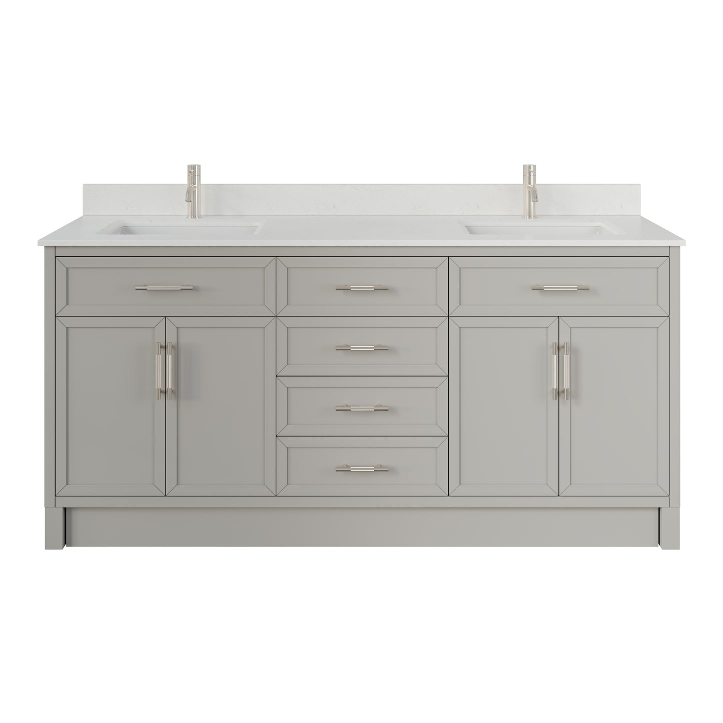Blakely II Single Sink Bathroom Vanity with Stealth Organizer, Solid Wood Bathroom Cabinet with Engineered Stone Countertop & Backspalsh, Soft Closing Door & Drawer, Pre-Assembled