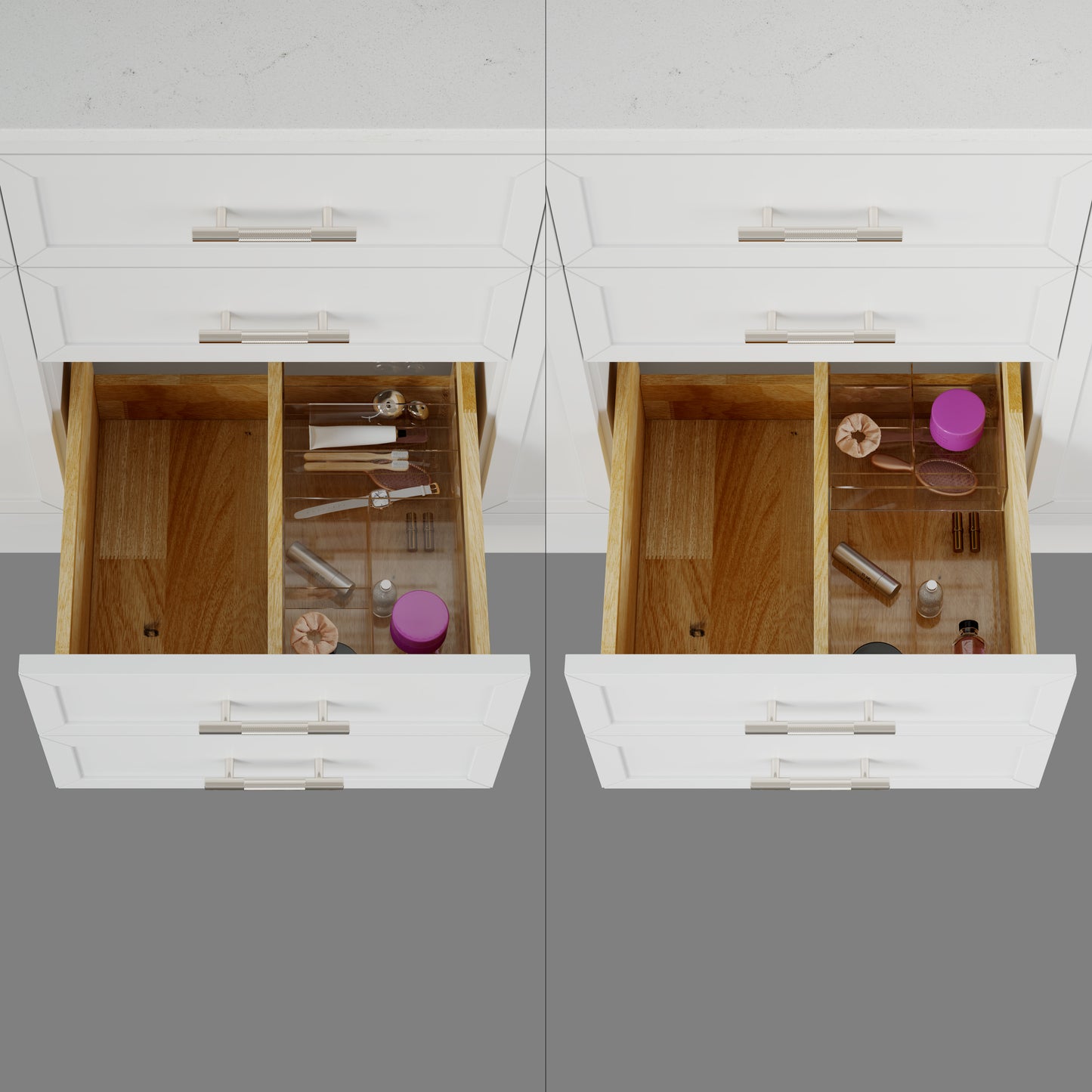 Blakely II Single Sink Bathroom Vanity with Stealth Organizer, Solid Wood Bathroom Cabinet with Engineered Stone Countertop & Backspalsh, Soft Closing Door & Drawer, Pre-Assembled
