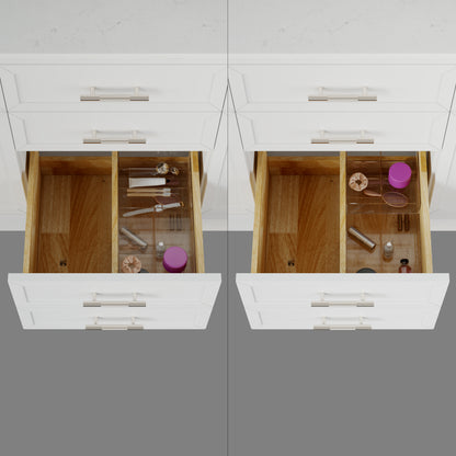 Blakely II Single Sink Bathroom Vanity with Stealth Organizer, Solid Wood Bathroom Cabinet with Engineered Stone Countertop & Backspalsh, Soft Closing Door & Drawer, Pre-Assembled