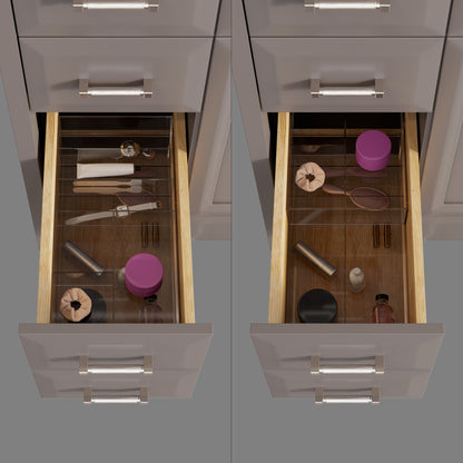 Meuble-lavabo simple Capri III avec organiseur Stealth, armoire de salle de bain en bois massif avec comptoir et dosseret en pierre reconstituée, porte et tiroir à fermeture amortie, pré-assemblé