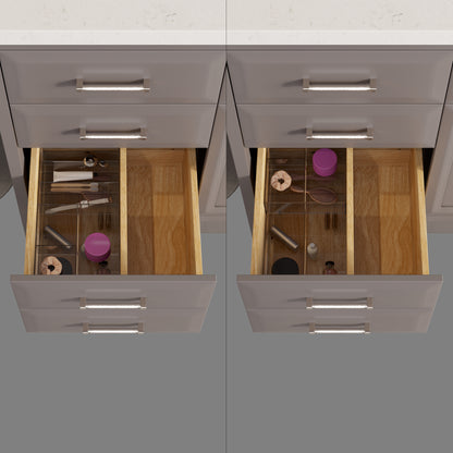Meuble-lavabo simple Capri III avec organiseur Stealth, armoire de salle de bain en bois massif avec comptoir et dosseret en pierre reconstituée, porte et tiroir à fermeture amortie, pré-assemblé
