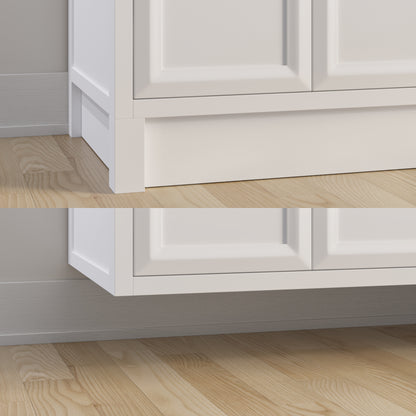 Meuble-lavabo simple Capri III avec organiseur Stealth, armoire de salle de bain en bois massif avec comptoir et dosseret en pierre reconstituée, porte et tiroir à fermeture amortie, pré-assemblé
