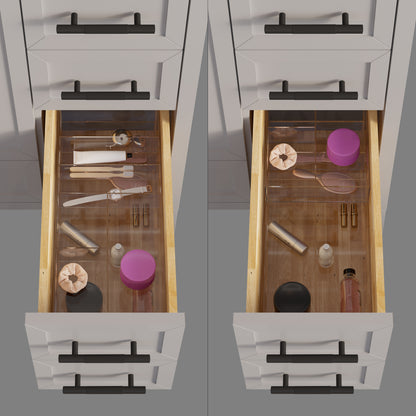 Houston II Bathroom Vanity with Stealth Organizer, Solid Wood Bathroom Cabinet with Engineered Stone Countertop & Backsplash, Soft Closing Door & Drawer, Pre-Assembled