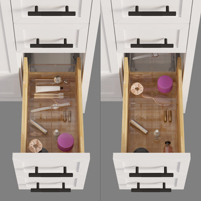 Houston II Bathroom Vanity with Stealth Organizer, Solid Wood Bathroom Cabinet with Engineered Stone Countertop & Backsplash, Soft Closing Door & Drawer, Pre-Assembled