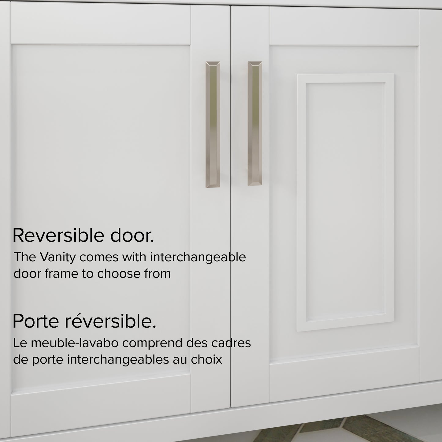 Kali II Single Sink Bathroom Vanity with Stealth Organizer, Solid Wood Bathroom Cabinet with Engineered Stone Countertop & Backspalsh, Soft Closing Door & Drawer, Pre-Assembled