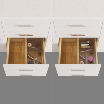 Kali II Single Sink Bathroom Vanity with Stealth Organizer, Solid Wood Bathroom Cabinet with Engineered Stone Countertop & Backspalsh, Soft Closing Door & Drawer, Pre-Assembled