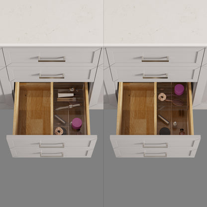 Terrence II Single Sink Bathroom Vanity With Stealth Organizer, Solid Wood Bathroom Cabinet with Engineered Stone Countertop & Backspalsh, Soft Closing Door & Drawer, Pre-Assembled