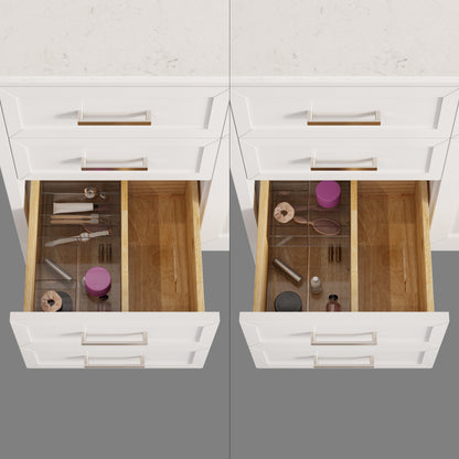 Terrence II Single Sink Bathroom Vanity With Stealth Organizer, Solid Wood Bathroom Cabinet with Engineered Stone Countertop & Backspalsh, Soft Closing Door & Drawer, Pre-Assembled