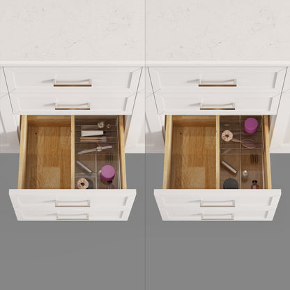 Terrence II Single Sink Bathroom Vanity With Stealth Organizer, Solid Wood Bathroom Cabinet with Engineered Stone Countertop & Backspalsh, Soft Closing Door & Drawer, Pre-Assembled