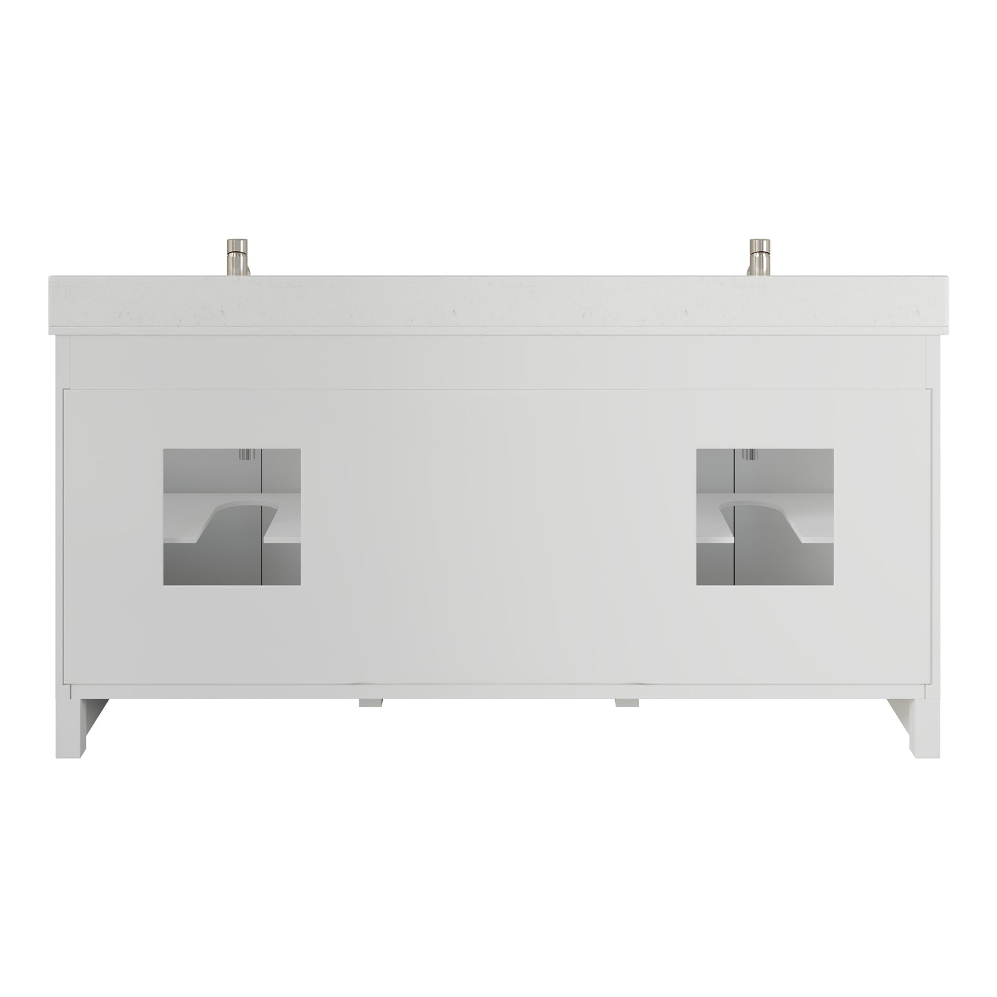 Blakely II Single Sink Bathroom Vanity with Stealth Organizer, Solid Wood Bathroom Cabinet with Engineered Stone Countertop & Backspalsh, Soft Closing Door & Drawer, Pre-Assembled