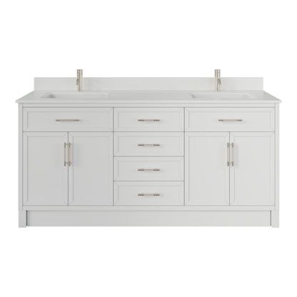 Blakely II Single Sink Bathroom Vanity with Stealth Organizer, Solid Wood Bathroom Cabinet with Engineered Stone Countertop & Backspalsh, Soft Closing Door & Drawer, Pre-Assembled