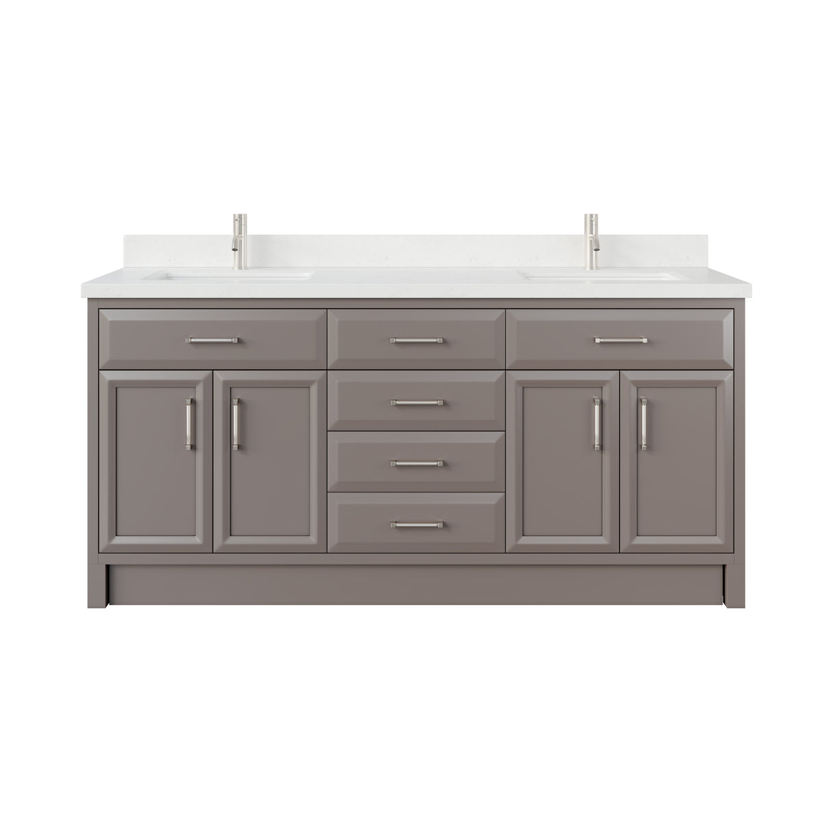 Open Box - Capri III 72" Double Sink Bathroom Vanity Ikou Living