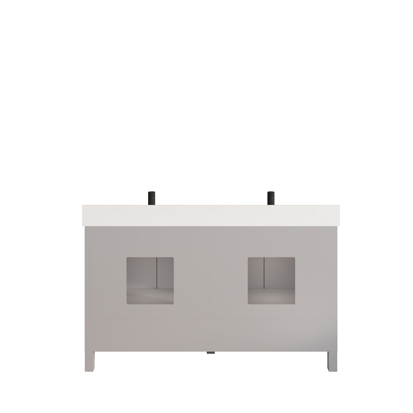 Houston II Bathroom Vanity with Stealth Organizer, Solid Wood Bathroom Cabinet with Engineered Stone Countertop & Backsplash, Soft Closing Door & Drawer, Pre-Assembled
