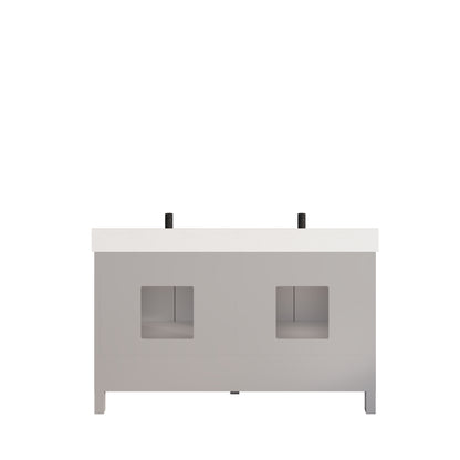 Houston II Bathroom Vanity with Stealth Organizer, Solid Wood Bathroom Cabinet with Engineered Stone Countertop & Backsplash, Soft Closing Door & Drawer, Pre-Assembled
