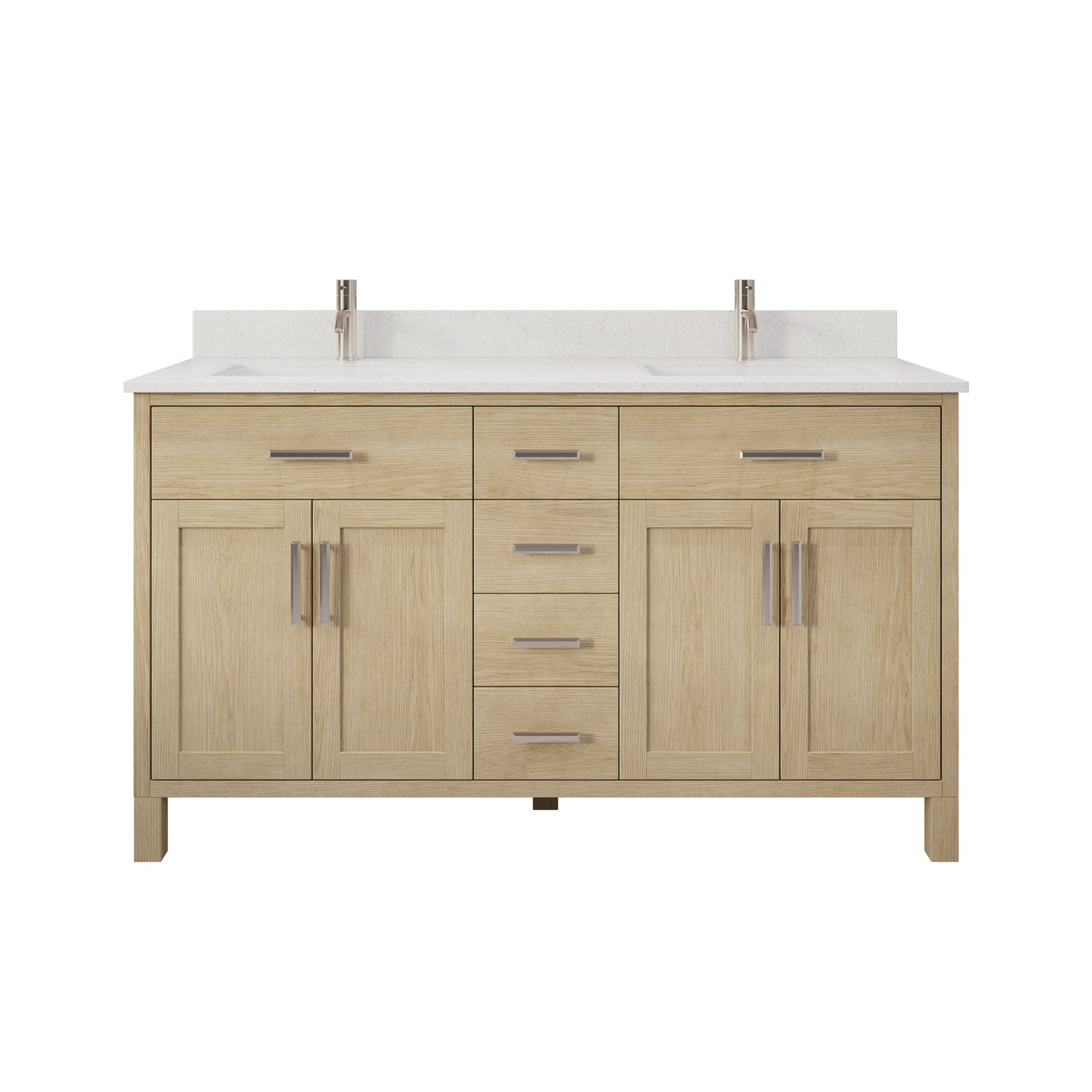 Kali II Single Sink Bathroom Vanity with Stealth Organizer, Solid Wood Bathroom Cabinet with Engineered Stone Countertop & Backspalsh, Soft Closing Door & Drawer, Pre-Assembled