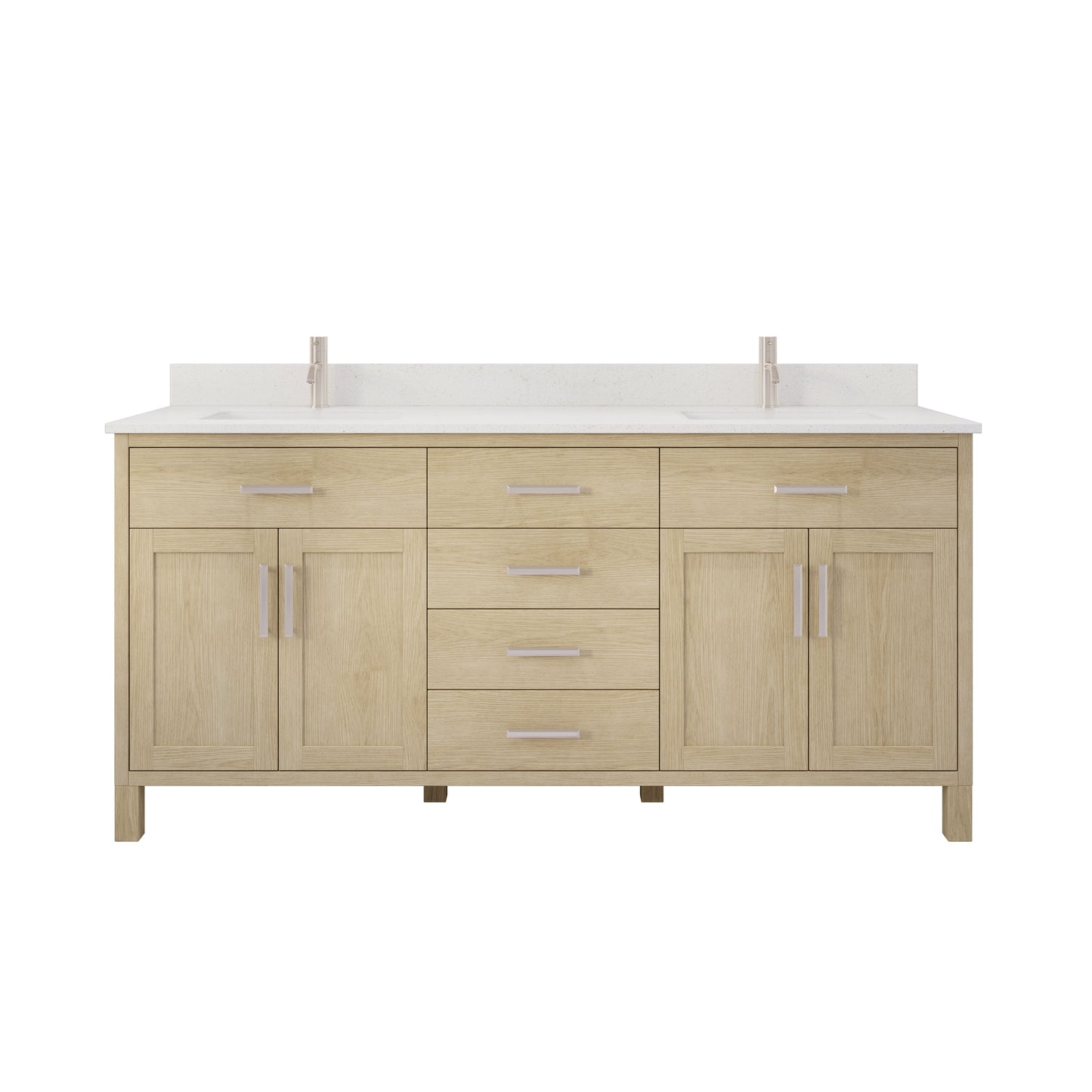 Kali II Single Sink Bathroom Vanity with Stealth Organizer, Solid Wood Bathroom Cabinet with Engineered Stone Countertop & Backspalsh, Soft Closing Door & Drawer, Pre-Assembled