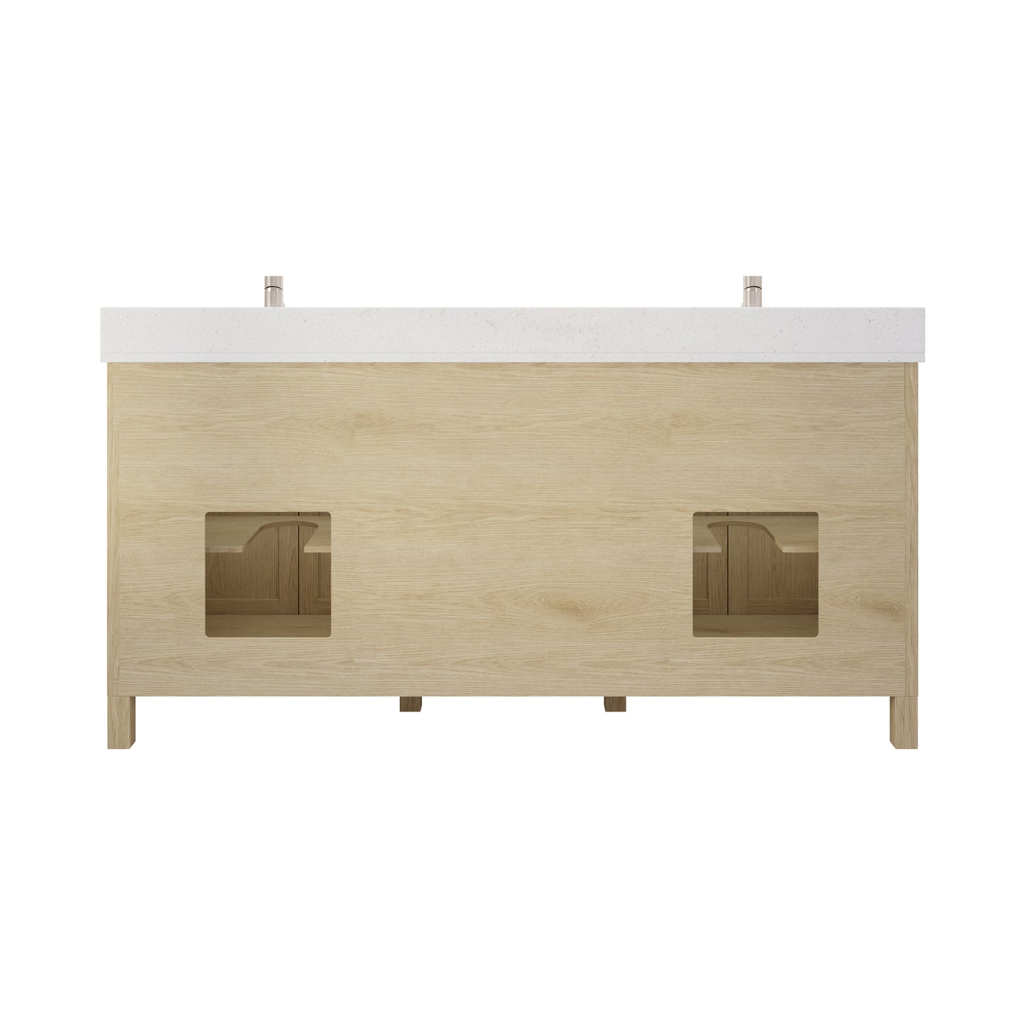 Kali II Single Sink Bathroom Vanity with Stealth Organizer, Solid Wood Bathroom Cabinet with Engineered Stone Countertop & Backspalsh, Soft Closing Door & Drawer, Pre-Assembled