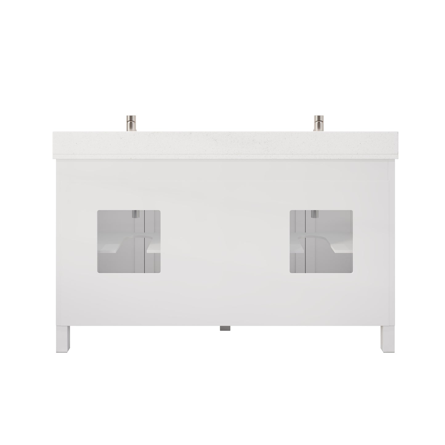 Kali II Single Sink Bathroom Vanity with Stealth Organizer, Solid Wood Bathroom Cabinet with Engineered Stone Countertop & Backspalsh, Soft Closing Door & Drawer, Pre-Assembled