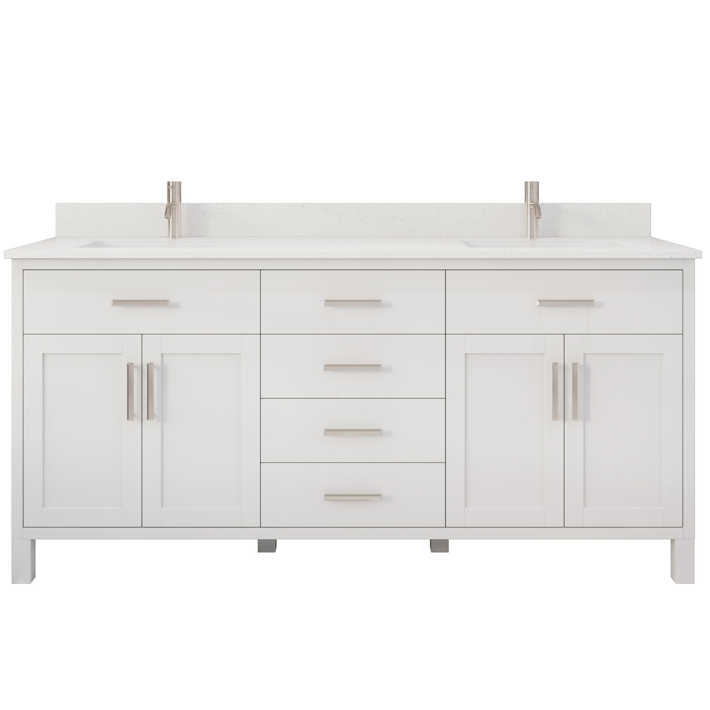 Kali II Single Sink Bathroom Vanity with Stealth Organizer, Solid Wood Bathroom Cabinet with Engineered Stone Countertop & Backspalsh, Soft Closing Door & Drawer, Pre-Assembled