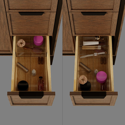 Thayer Single Sink Bathroom Vanity With Stealth Organizer, Solid Wood Bathroom Cabinet with Engineered Stone Countertop & Backspalsh, Soft Closing Door & Drawer, Pre-Assembled