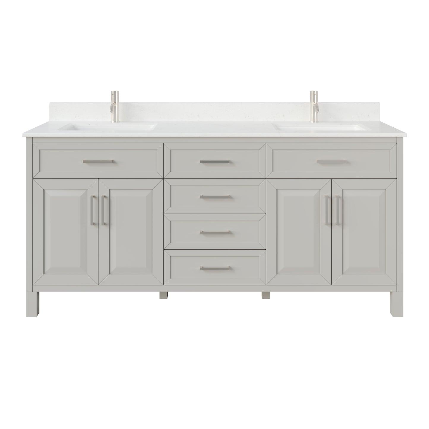 Terrence II Single Sink Bathroom Vanity With Stealth Organizer, Solid Wood Bathroom Cabinet with Engineered Stone Countertop & Backspalsh, Soft Closing Door & Drawer, Pre-Assembled