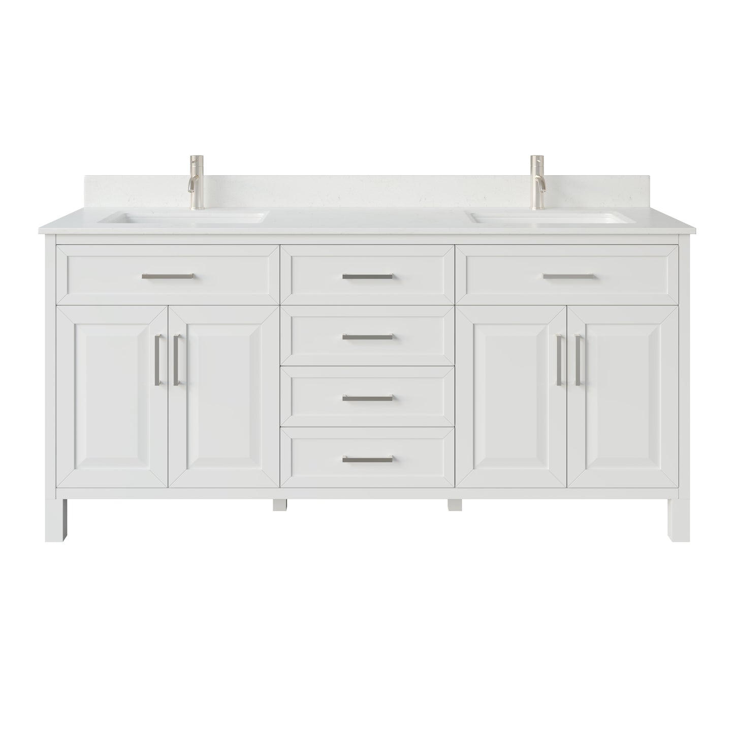 Terrence II Single Sink Bathroom Vanity With Stealth Organizer, Solid Wood Bathroom Cabinet with Engineered Stone Countertop & Backspalsh, Soft Closing Door & Drawer, Pre-Assembled