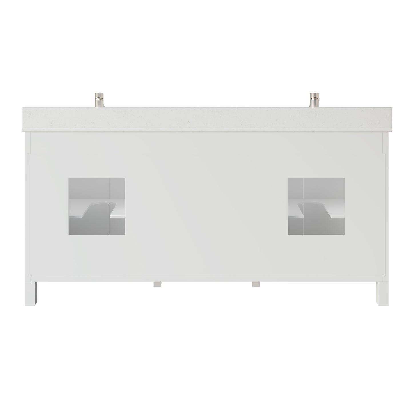 Terrence II Single Sink Bathroom Vanity With Stealth Organizer, Solid Wood Bathroom Cabinet with Engineered Stone Countertop & Backspalsh, Soft Closing Door & Drawer, Pre-Assembled