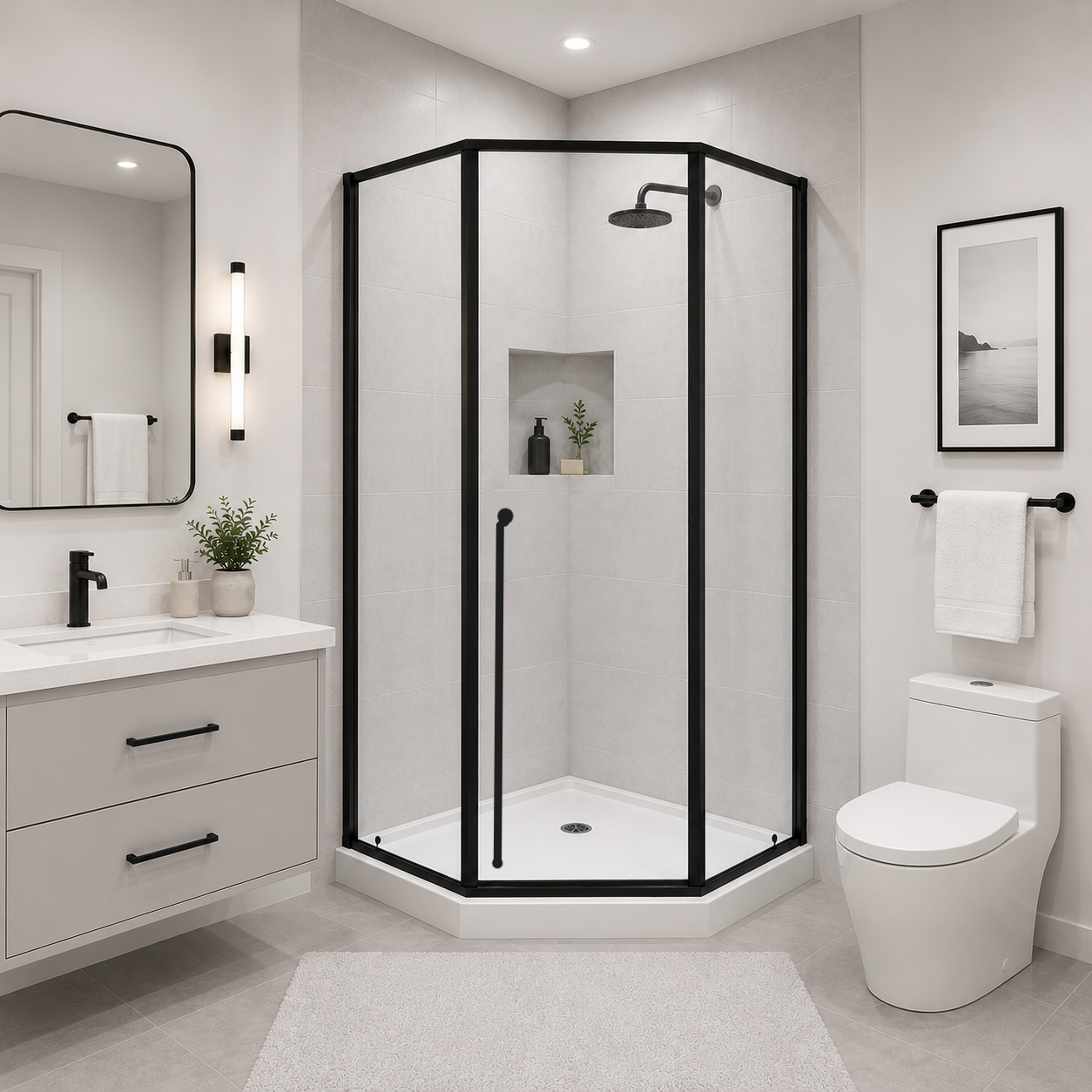 Shower Base for Elara Series (UAA-331) - 38"x38"x4"