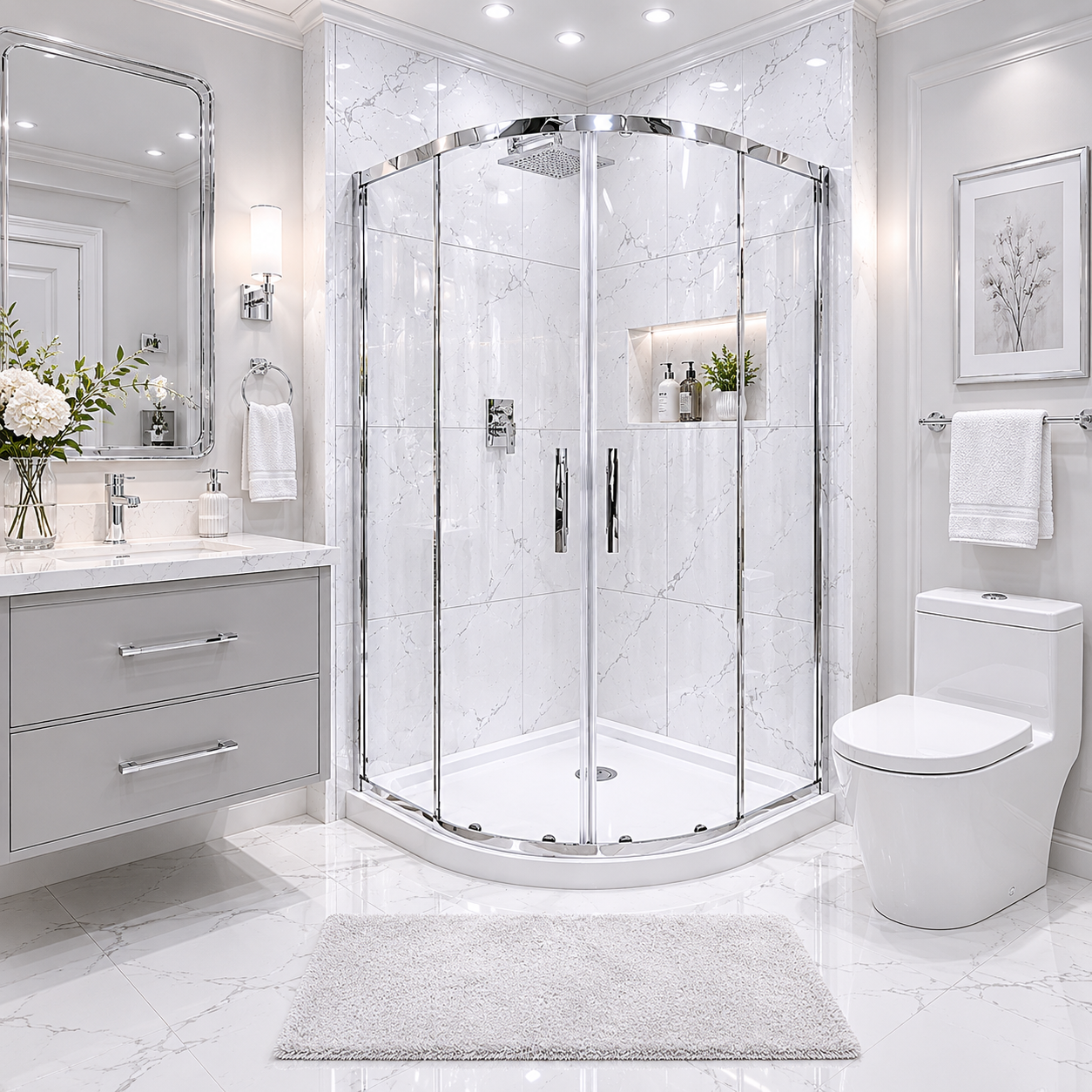 Shower Base for Linea Series (NCA-442), 36" X 36" X 4"