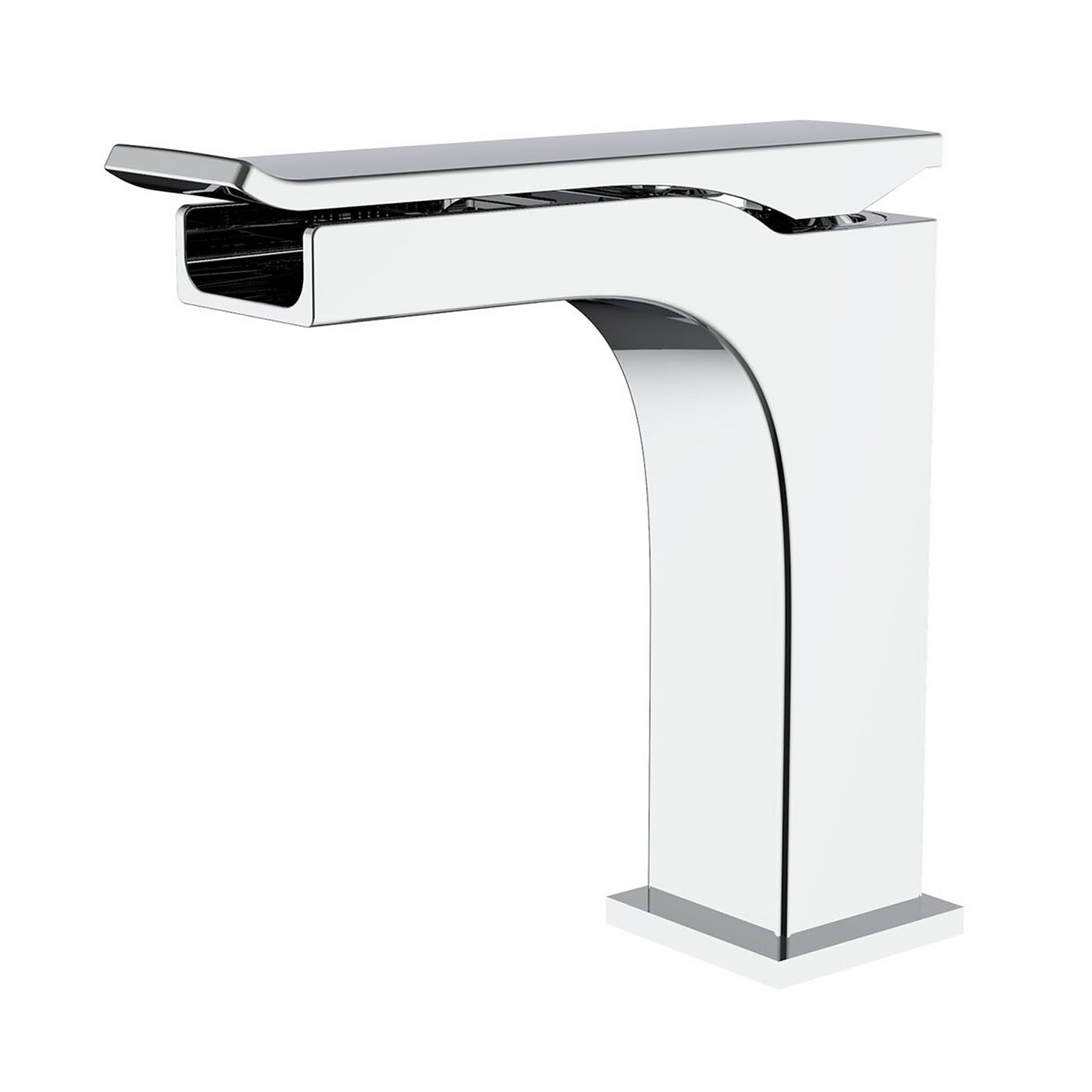 IKOU LIVING Ravine Waterfall Bathroom Faucet - Polished Nickel or Chrome Finish