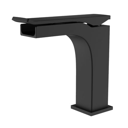 IKOU LIVING Ravine Waterfall Bathroom Faucet - Polished Nickel or Chrome Finish