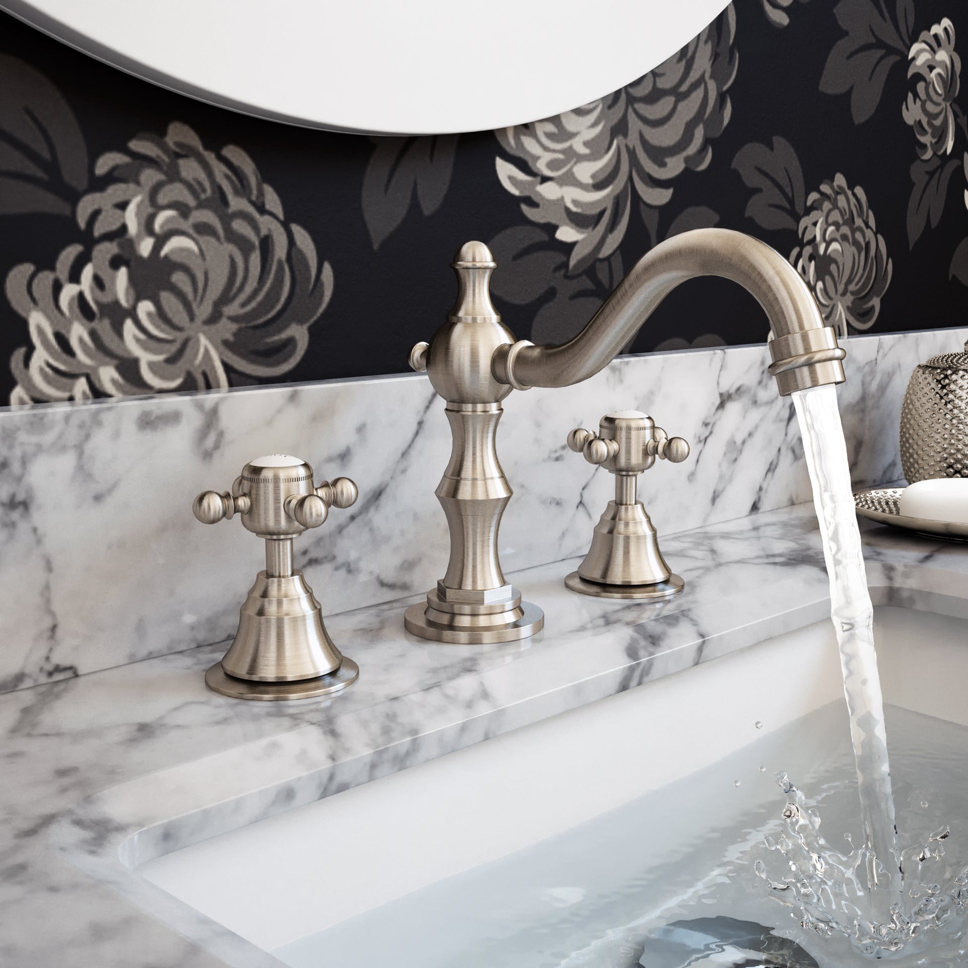 Savile Brushed Nickel Bathroom Faucet