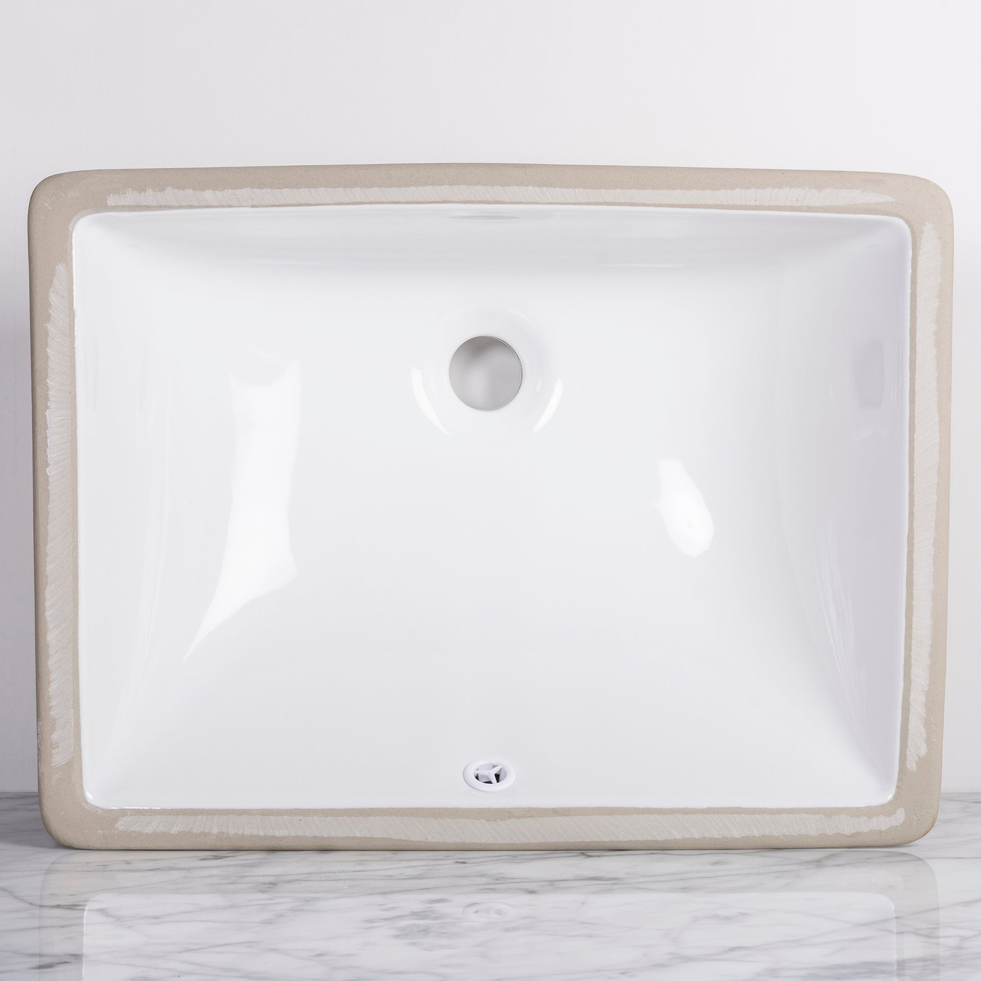 Rectangular Undermount Bathroom Sink