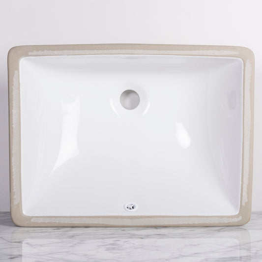 Rectangular Undermount Bathroom Sink