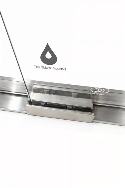 Strata (NBB-622) 60X60 Framed Double Sliding Shower Door For Bathtub - 8mm Tempered Glass
