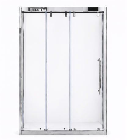 Aureon (VJA-632) 60X76 Framed Triple Sliding Shower Door, 8mm Tempered Glass, Chrome