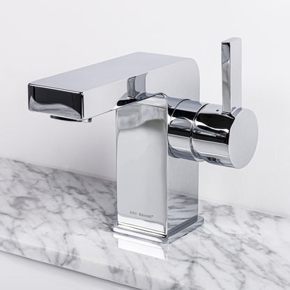 IKOU LIVING Andro Bathroom Faucet - Polished Nickel or Chrome Finish