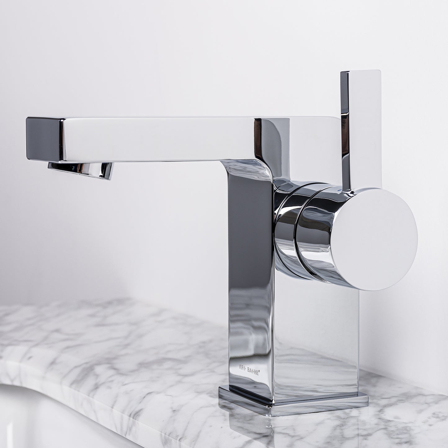 IKOU LIVING Andro Bathroom Faucet - Polished Nickel or Chrome Finish