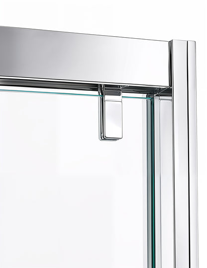 Aureon (VJA-632) 60X76 Framed Triple Sliding Shower Door, 8mm Tempered Glass, Chrome