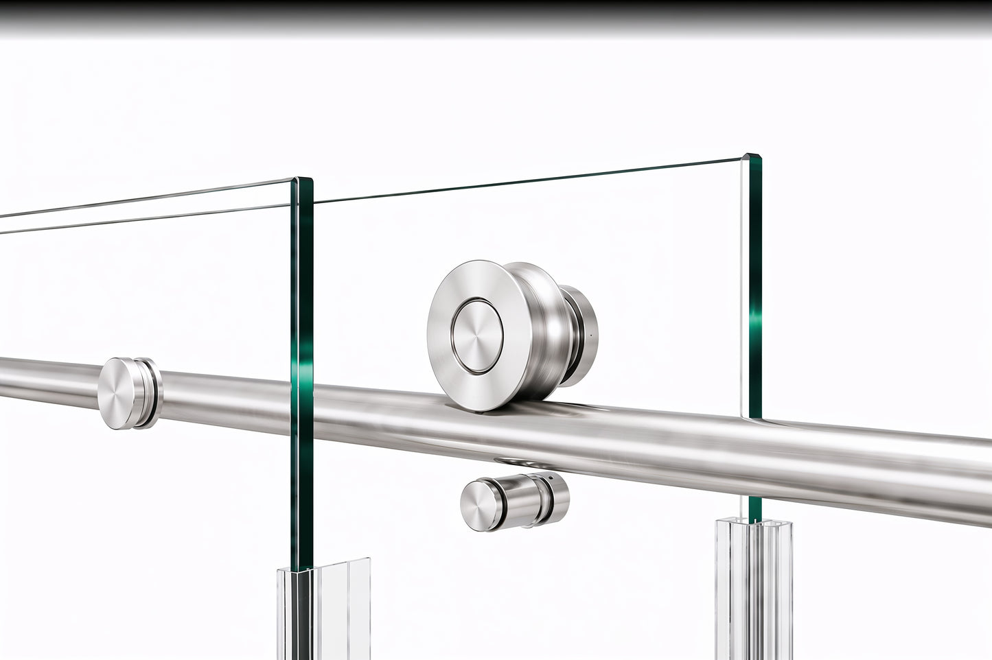Rainhaven (W12-621) 60X76 Frameless Sliding Shower Door - 8mm Tempered Glass