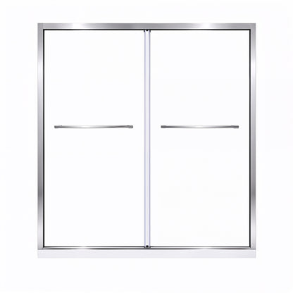 Cascade (NKB-622) 48X76 Framed Double Sliding Shower Door - 8mm Tempered Glass