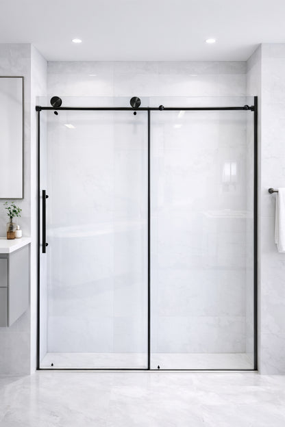 Rainhaven (W12-621) 60X76 Frameless Sliding Shower Door - 8mm Tempered Glass
