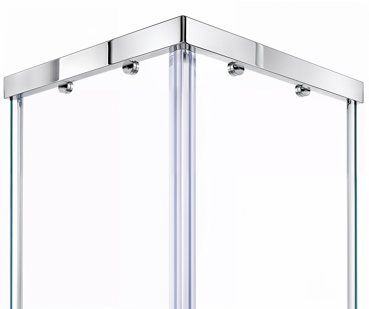 Vellum (NCA-142) Framed Corner Sliding Shower Enclosure, 8mm Tempered Glass, 32" x 32" x 71", Chrome
